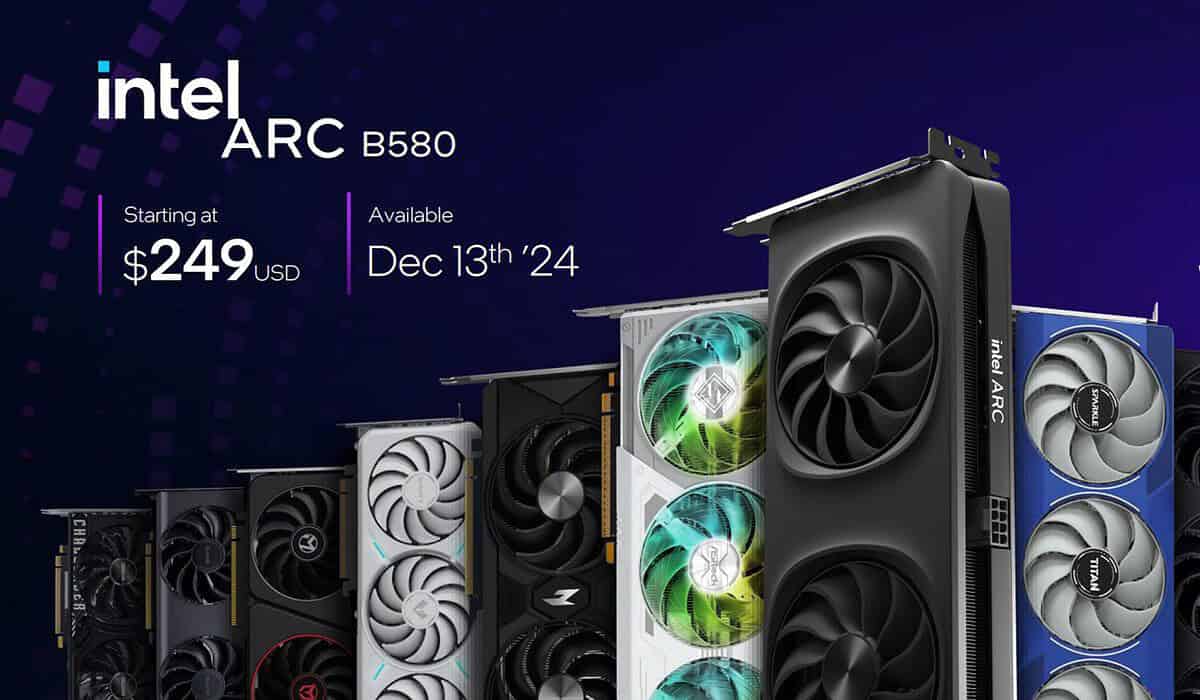 اینتل کارت‌های گرافیک جدید Arc B580 و Arc B570 را با قیمت ارزان معرفی کرد