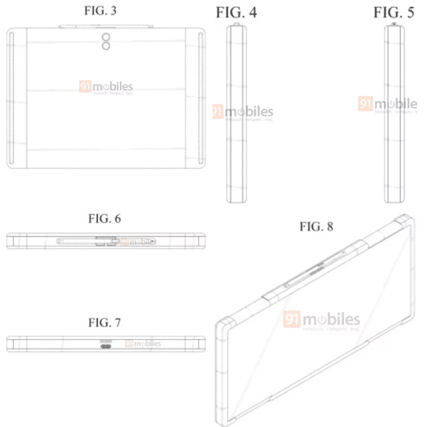 تصویری از پتنت تبلت جدید سامسونگ